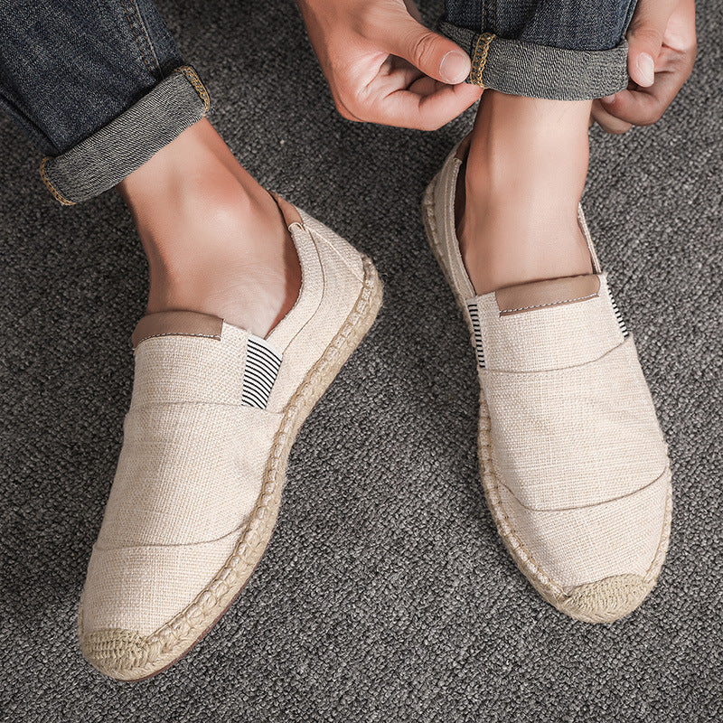 John – Handgemachte Leinenschuhe aus Stroh