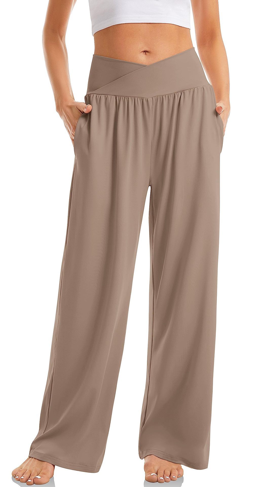 Jane – Damen Cross Waist Yoga-Hose Sporthose