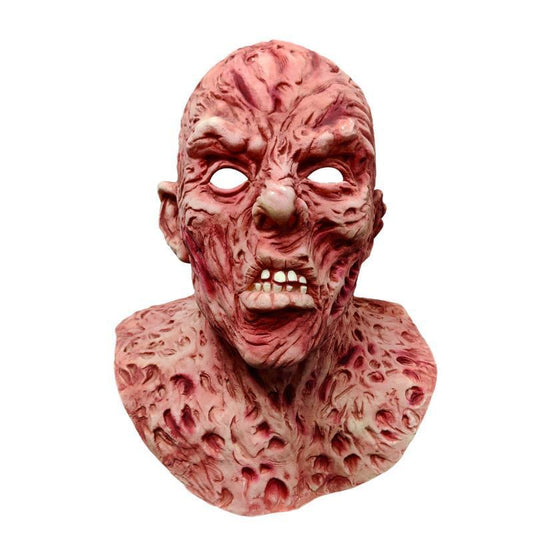 Halloween Herren Freddy Latex Maske – Gruselige Horror Kostümmaske für Erwachsene
