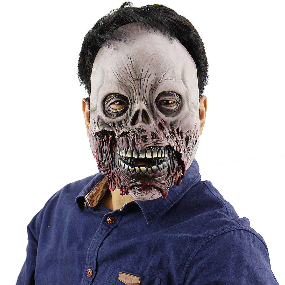 Halloween Maske für Erwachsene – Gruselige Vampir-Dämonenmaske für Kostümpartys & Deko