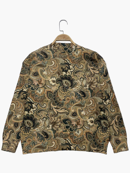 Damen Vintage Pullover mit Paisley-Muster – Eleganter Freizeit-Look für Alltag und Büro