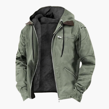 Herren Freizeitjacke mit Kapuze und Reißverschluss – Urban Outdoor Style für Alltag und Abenteuer
