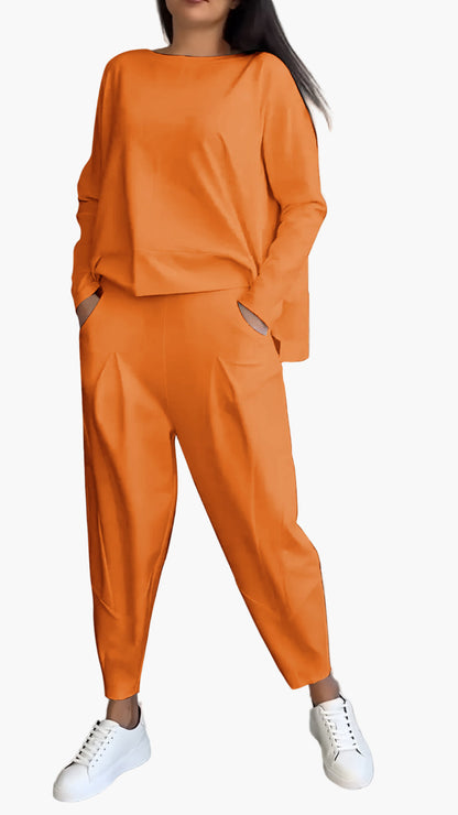 Damen Zweiteiliges Cozy Freizeitset – Komfortables Loungewear Outfit für Alltag & Entspannung