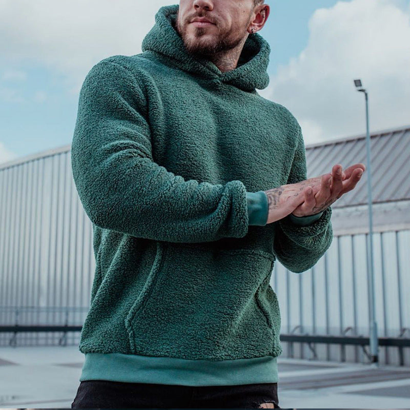 Herren Kuscheliger Kapuzenpullover – Komfortabler Plüsch Hoodie für Freizeit und Alltag