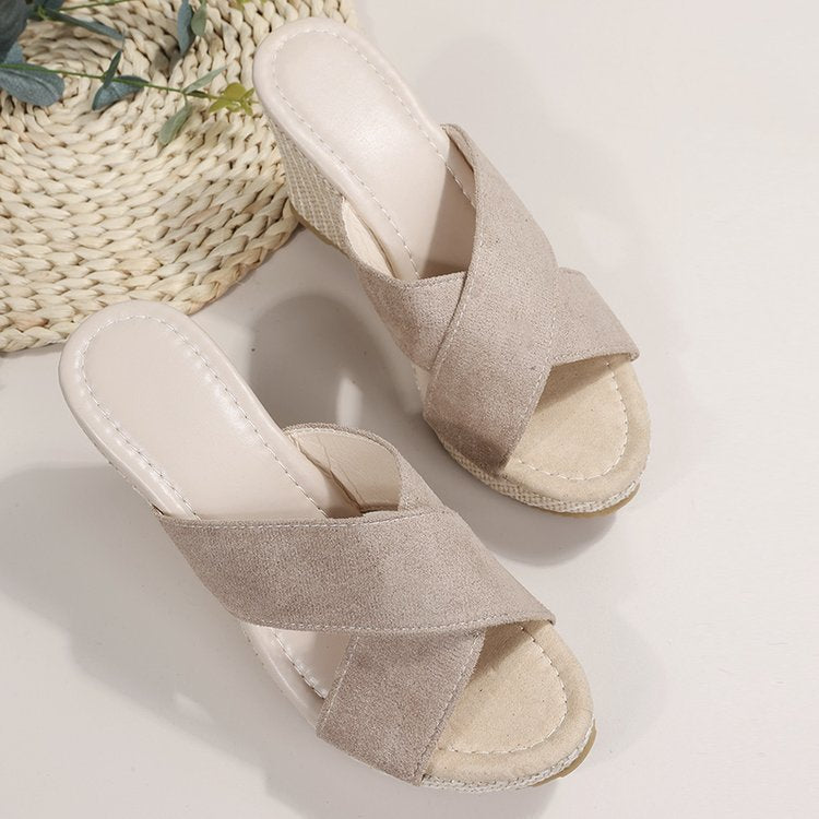 Patricia – Damen Plateau-Sandalen mit Hanfseil