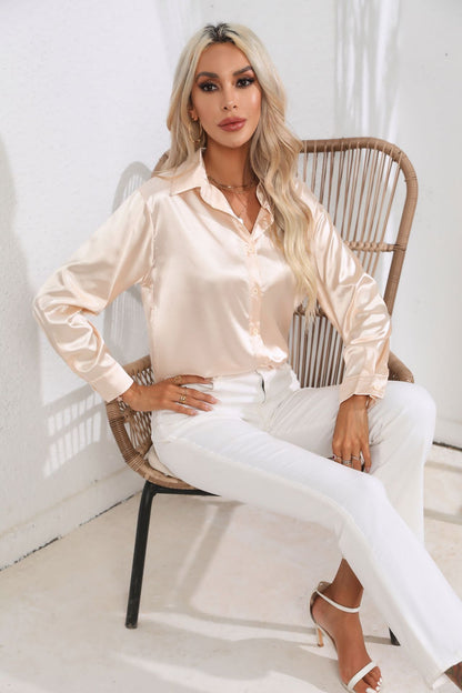 Hayley – Satinbluse für Damen
