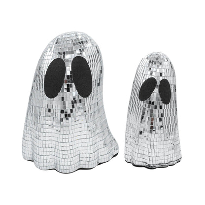 Halloween Deko Geister Figuren – Disco Spiegelglas für gruselige Partys & Spuk-Atmosphäre