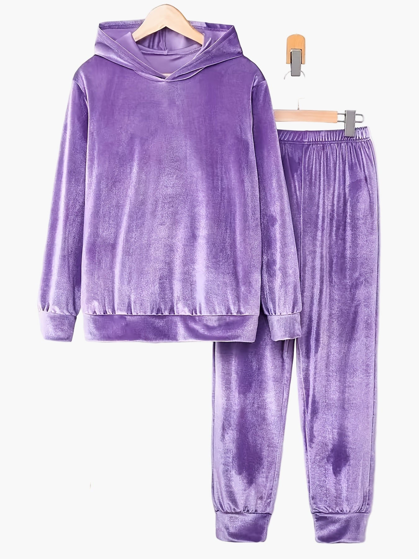 Damen Freizeit Hausanzug mit Kapuze – Bequemer Lounge- und Jogginganzug für Herbst und Winter