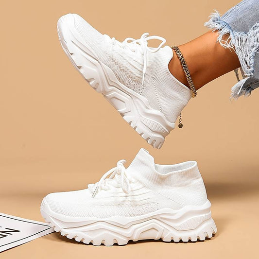 Damen Chunky Sneaker für Alltag & Komfort – Modische Sportschuhe mit Memory-Schaum und Fußgewölbeunterstützung