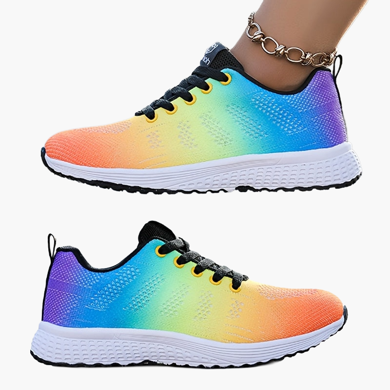 Damen Sportschuhe für Fitness und Alltag – Bequeme Sneaker mit atmungsaktivem Mesh und Schnürung