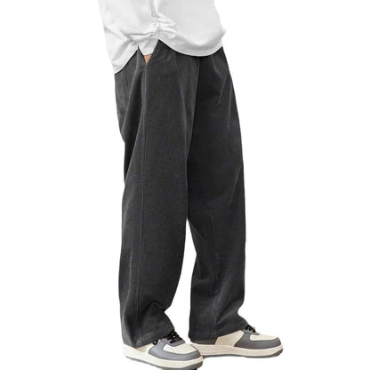 Weit geschnittene Herrenhose mit lockerer Passform – Lässiger Stil für Herbst & Winter