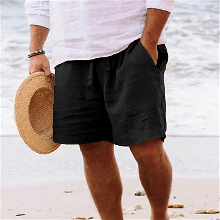 Roy – Bequeme Atmungsaktive Herrenshorts in Einfarbigem Sandton