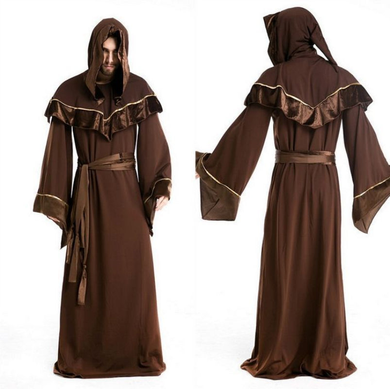 Halloween Herren Mönch Kostüm – Mystische Robe für Halloween-Partys & Gruselige Verkleidung