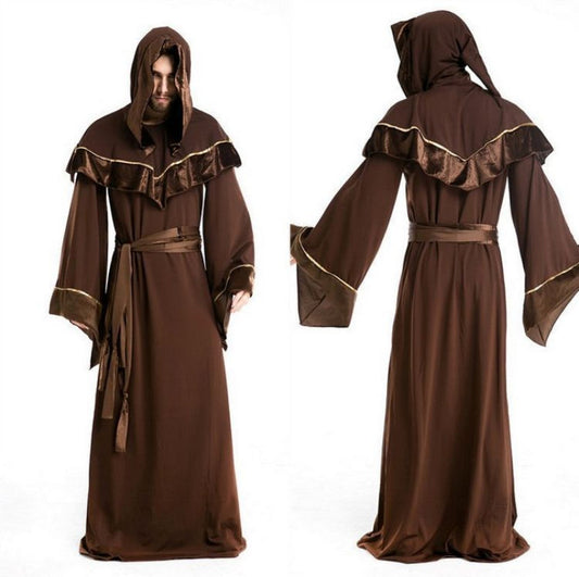 Halloween Herren Mönch Kostüm – Mystische Robe für Halloween-Partys & Gruselige Verkleidung