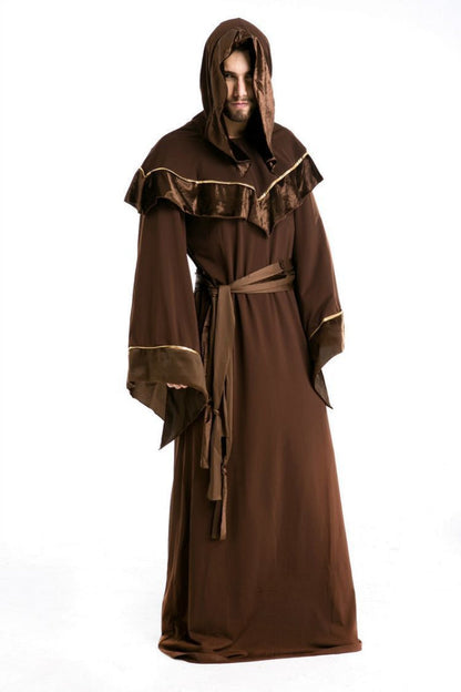 Halloween Herren Mönch Kostüm – Mystische Robe für Halloween-Partys & Gruselige Verkleidung