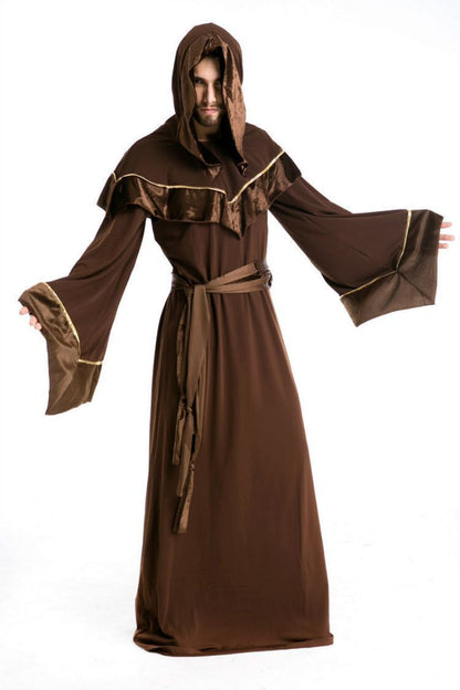 Halloween Herren Mönch Kostüm – Mystische Robe für Halloween-Partys & Gruselige Verkleidung