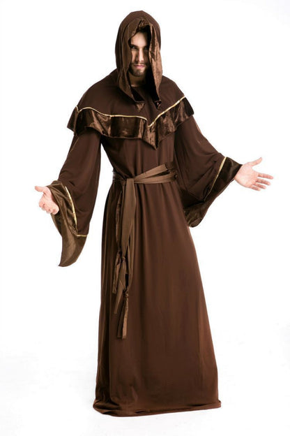 Halloween Herren Mönch Kostüm – Mystische Robe für Halloween-Partys & Gruselige Verkleidung