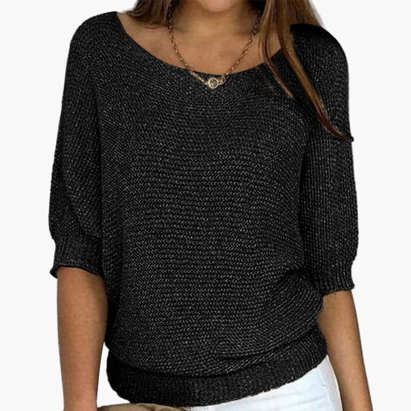 Damen Strickpullover Locker Bequem Casual Stil – Ideal für Alltag und Freizeit