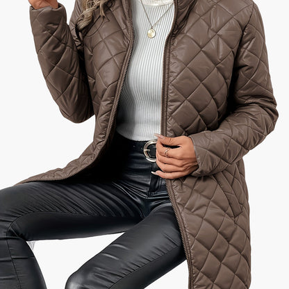 Damen Steppjacke im modernen Casual-Look – Perfekt für Herbst und Winter