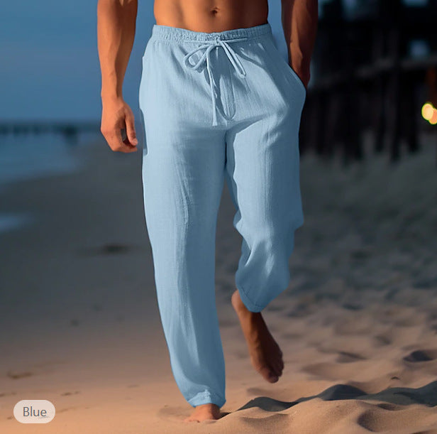 Zoe – Bequeme Damen-Strandhose mit elastischem Bund