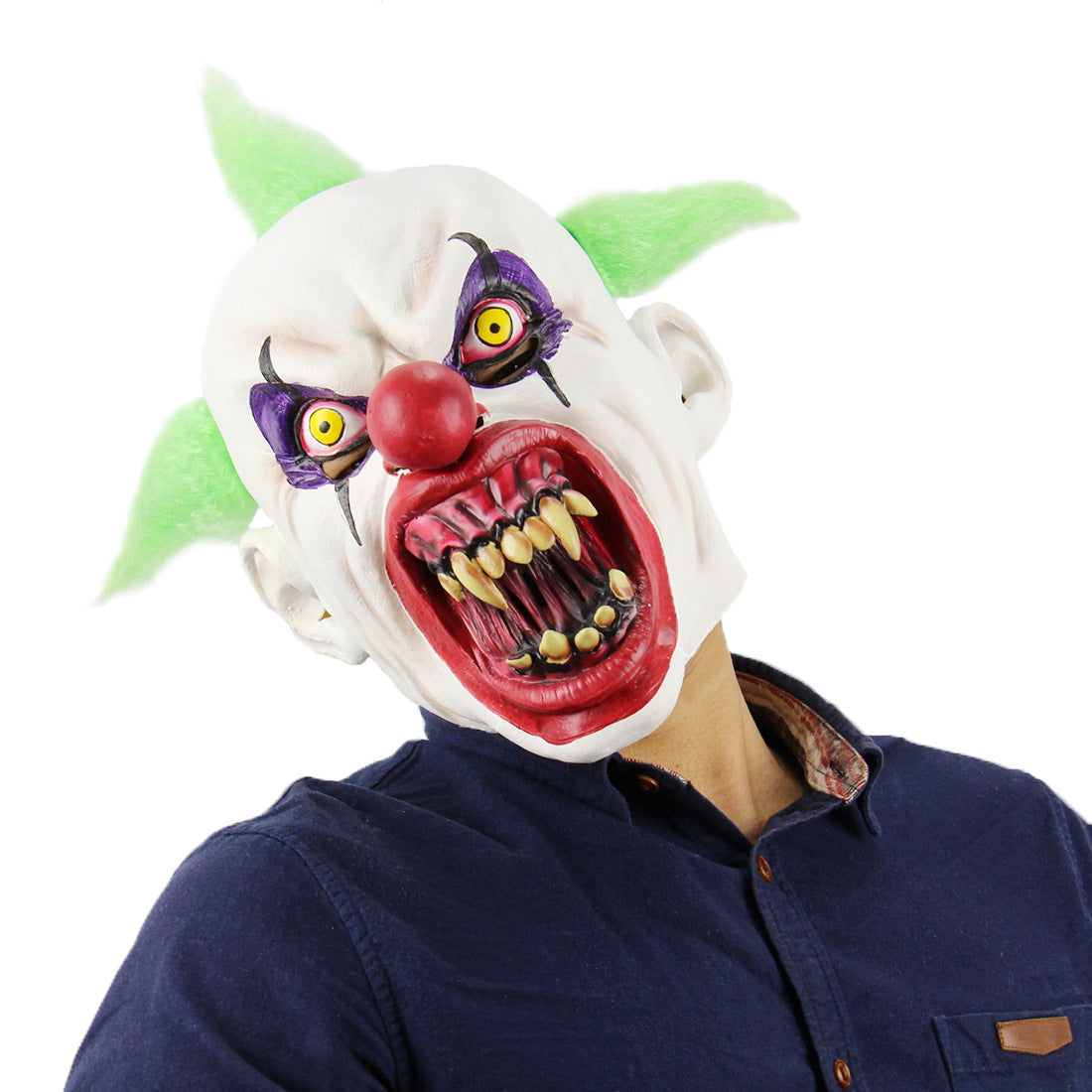 Halloween Maske für Erwachsene – Gruselige Vampir-Dämonenmaske für Kostümpartys & Deko