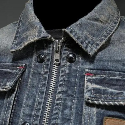 Herren Denim Jeansjacke im Vintage-Stil – Zeitloses Design für Alltag & Freizeit