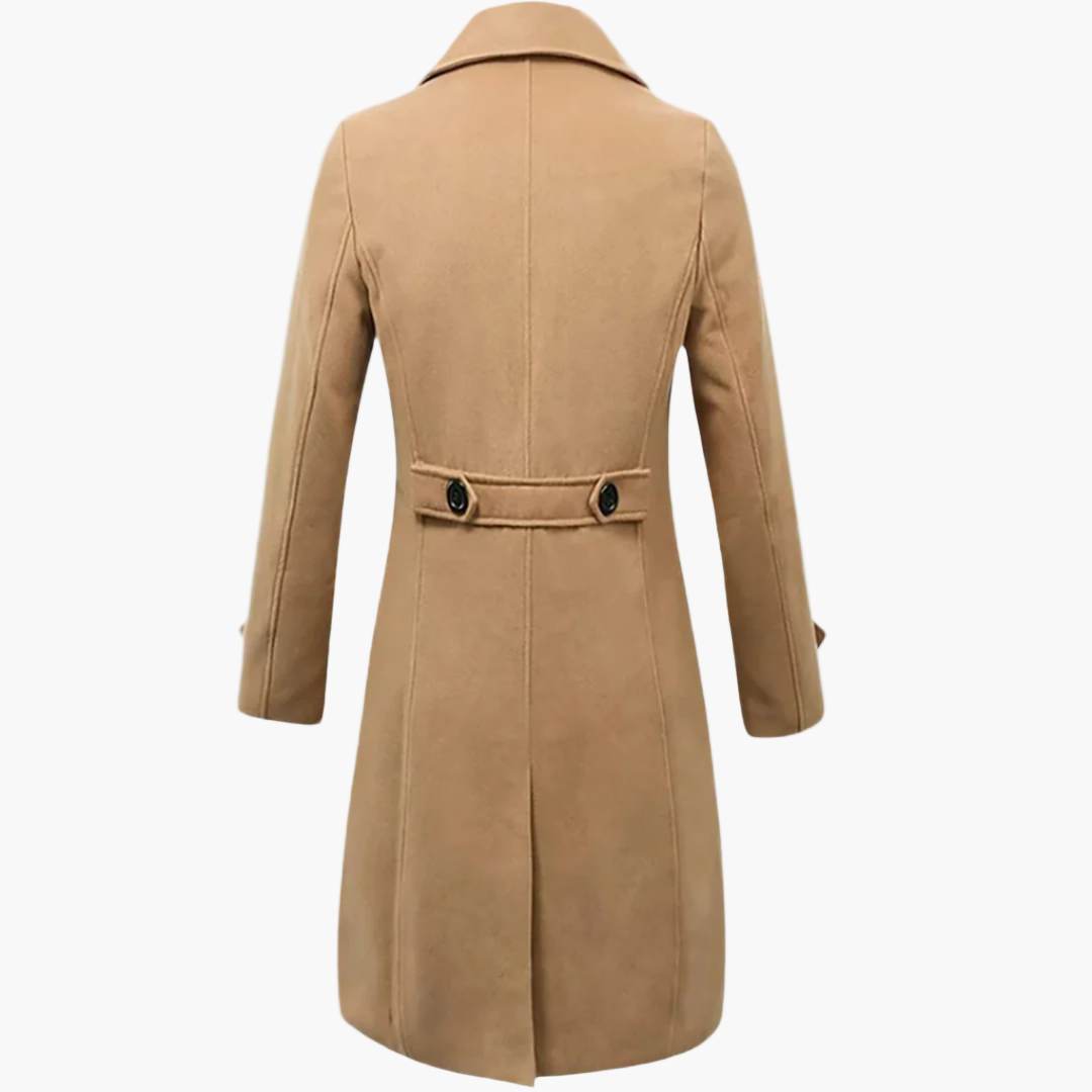 Herren Premium Langmantel im italienischen Stil – Eleganter Business & Freizeit Trenchcoat
