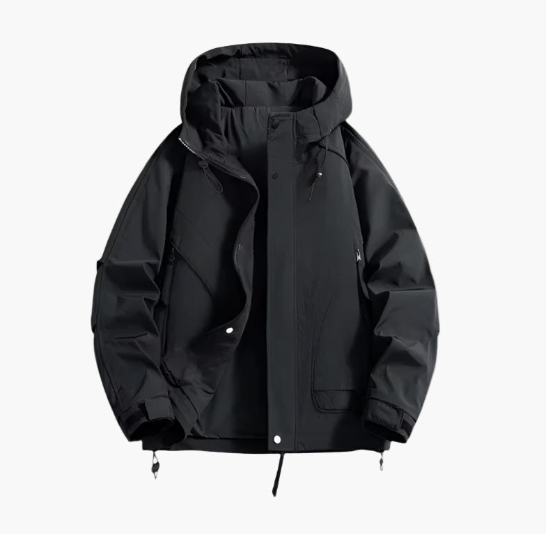Herren Outdoor Windbreaker Jacke – Wasserdichte, Atmungsaktive Übergangsjacke für Freizeit & Sport