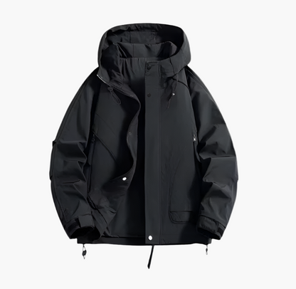 Herren Outdoor Windbreaker Jacke – Wasserdichte, Atmungsaktive Übergangsjacke für Freizeit & Sport