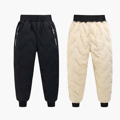 Kinder Winter Outdoorhose mit Fleecefutter – Wasserdicht & Winddicht, Ideal für Schnee & Sport