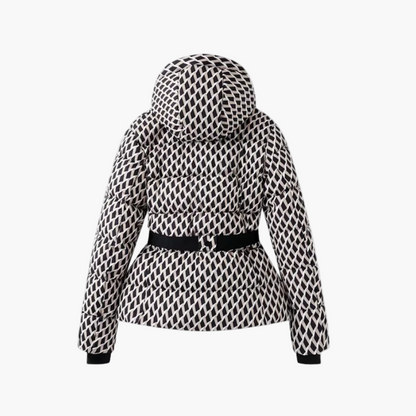 Damen Steppjacke mit Gürtel und Kapuze – Modische, Wasserabweisende Winterjacke für Alltag & Outdoor