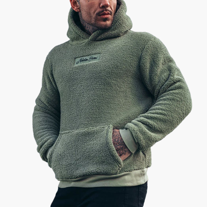Herren Kuscheliger Kapuzenpullover – Komfortabler Plüsch Hoodie für Freizeit und Alltag
