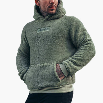 Herren Kuscheliger Kapuzenpullover – Komfortabler Plüsch Hoodie für Freizeit und Alltag