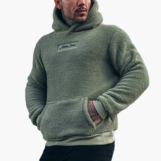 Herren Kuscheliger Kapuzenpullover – Komfortabler Plüsch Hoodie für Freizeit und Alltag