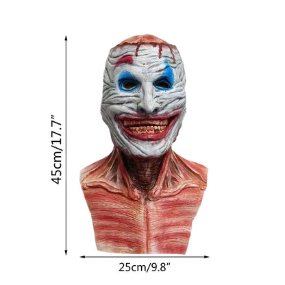 Halloween Latex Clown Maske für Erwachsene – Gruseliges Horror-Kostüm für Partys & Deko
