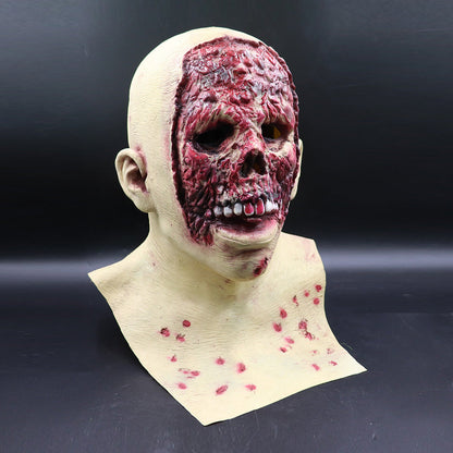 Halloween Latexmaske für Erwachsene – Gruselige Zombie Horror Vollkopfmaske