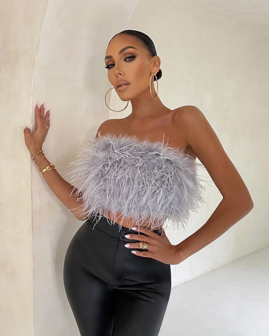 Barbara – Flauschiges Bustier-Top für Damen