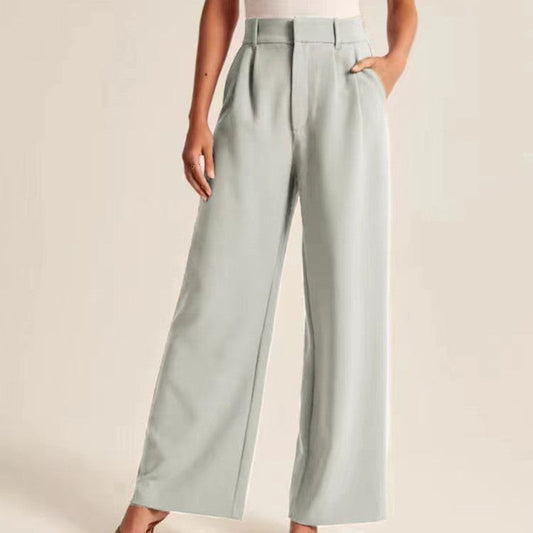 Holly – Hochtaillierte Weite Hosen Mit Gürtel