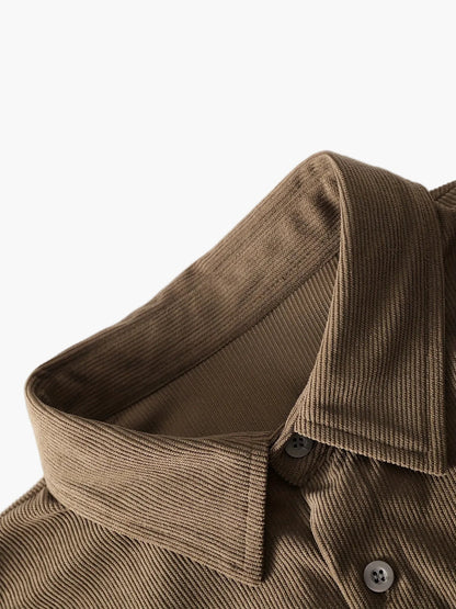 Herren Cord Freizeitanzug Zweiteiler – Lässiges Set mit Jacke und Cargohose, Streetwear Stil