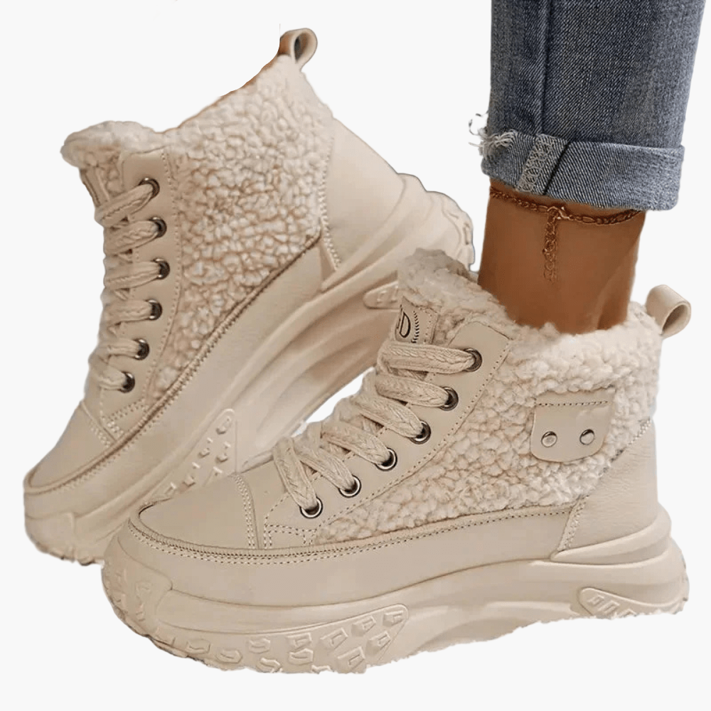 Damen Winter-Sneaker mit Warmfutter und Plateau – Modische Outdoor-Boots für kalte Tage
