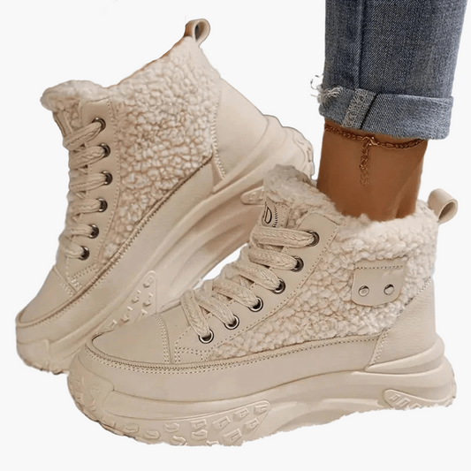 Damen Winter-Sneaker mit Warmfutter und Plateau – Modische Outdoor-Boots für kalte Tage