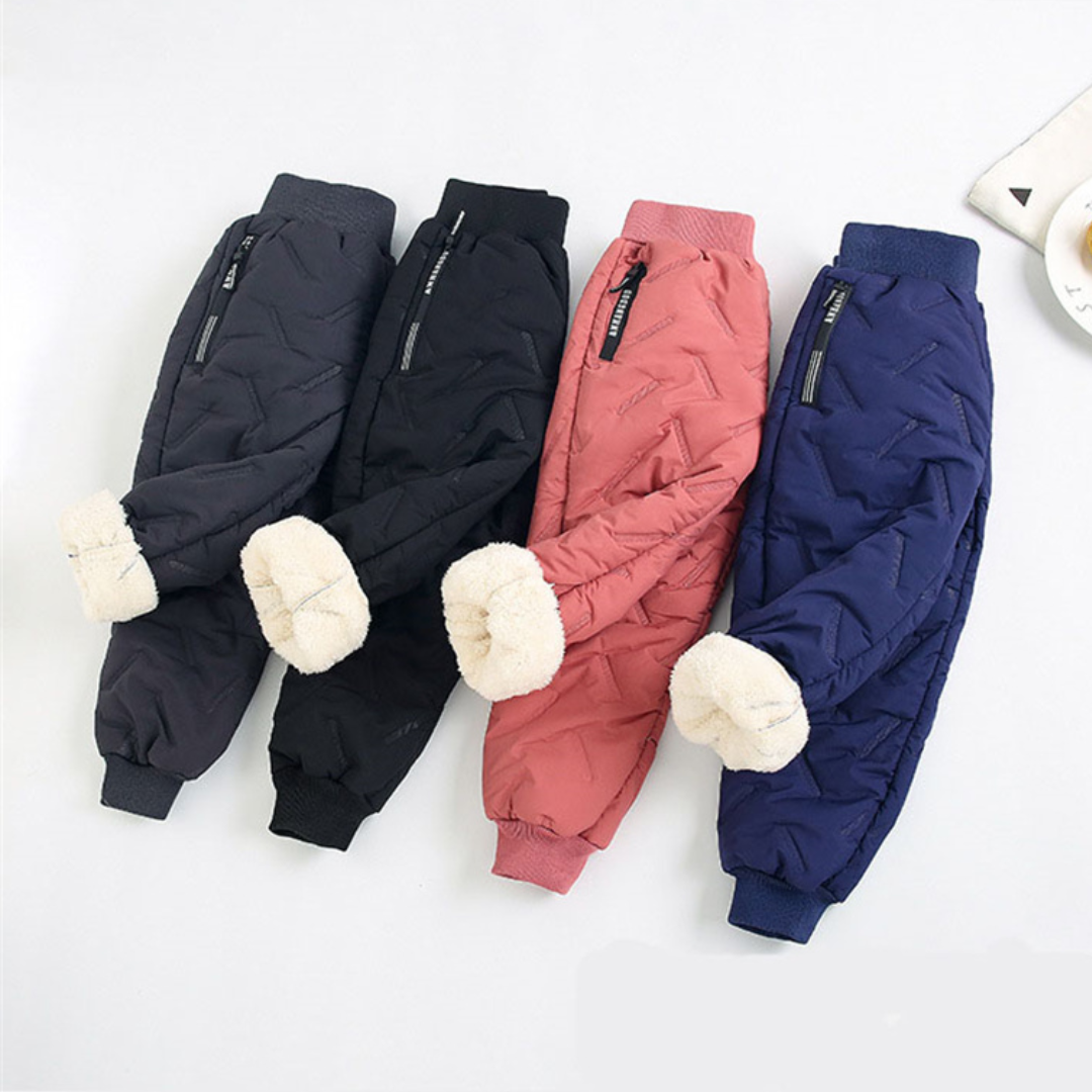 Kinder Winter Outdoorhose mit Fleecefutter – Wasserdicht & Winddicht, Ideal für Schnee & Sport