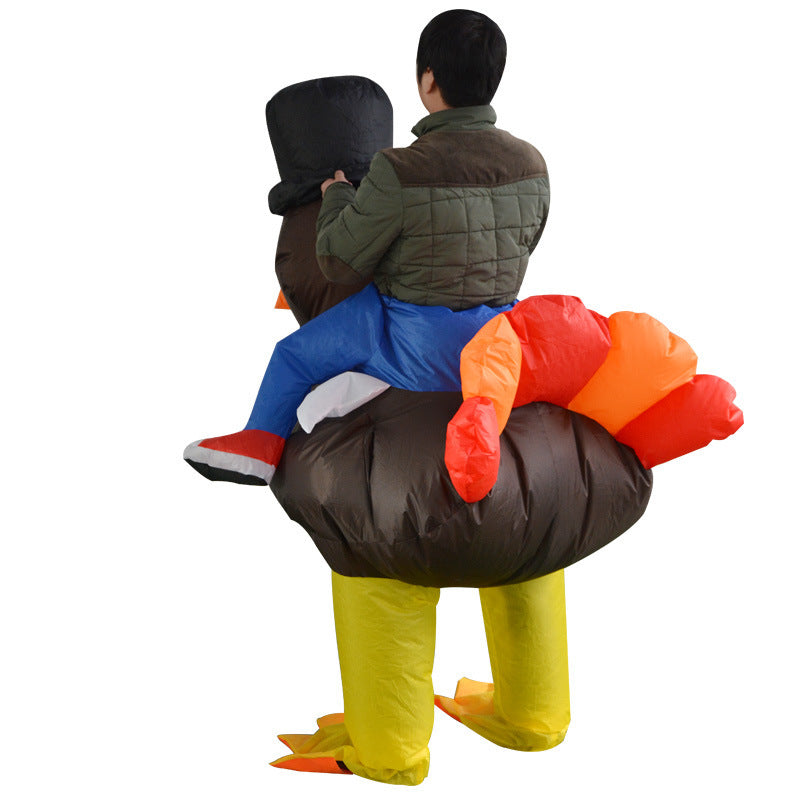 Kinder Halloween Kostüm Aufblasbares Alien im UFO - Lustiges Karneval und Party Kostüm