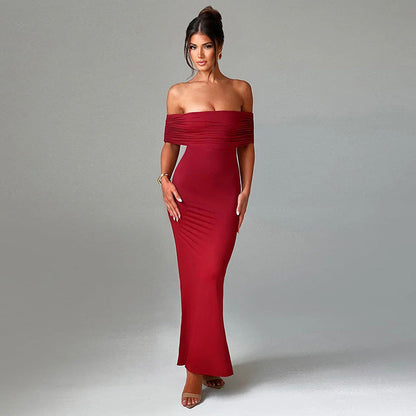 Melissa – Elegantes Rückenfreies Off-Shoulder-Kleid