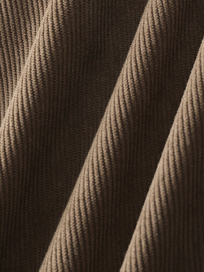 Herren Cord Freizeitanzug Zweiteiler – Lässiges Set mit Jacke und Cargohose, Streetwear Stil