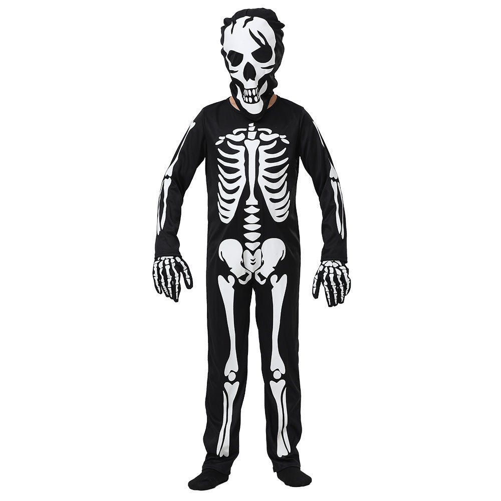 Halloween Kinder Glow-in-the-Dark Skelett Kostüm – Perfekt für Gruselige Partys & Trick-or-Treat