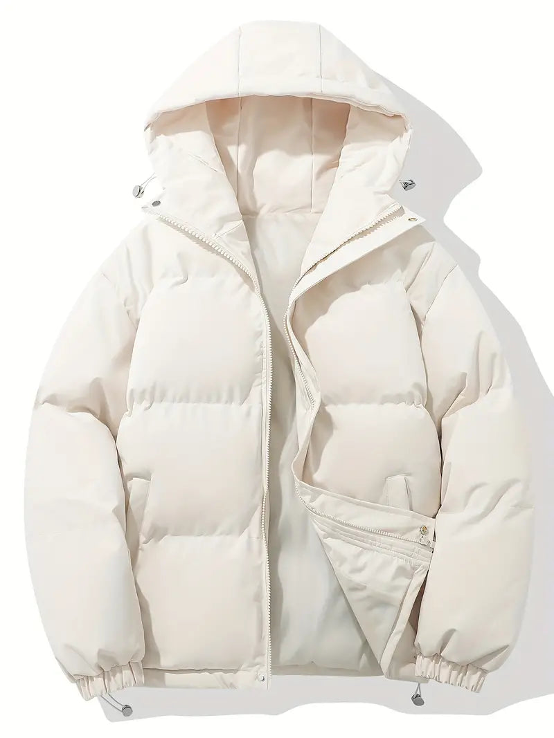 Herren Winter Steppjacke mit Kapuze – Klassischer Stil für kalte Tage