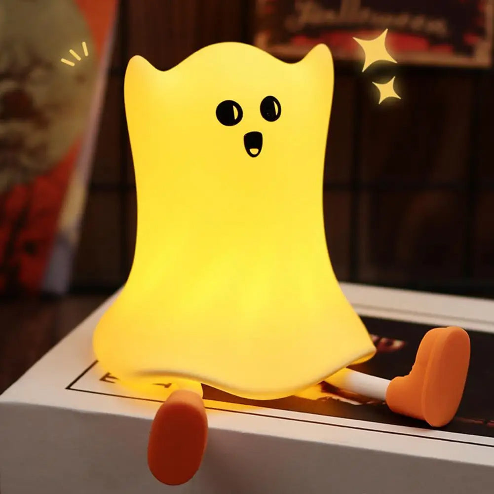 Halloween Nachtlicht Geist Kinderzimmer Dekoration – Cartoon LED Lampe für Halloween Party & Deko