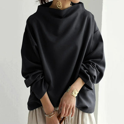 Damen Oversize Pullover mit Langarm – Moderner Casual Stil für Alltag und Büro