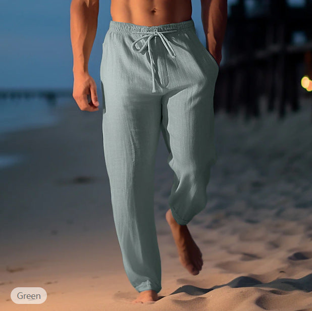 Zoe – Bequeme Damen-Strandhose mit elastischem Bund